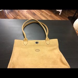 Longchamp Camel leather tote